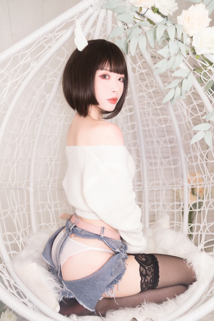 清水由乃 NO.035 白色毛衣 [32P1V-498MB]插图