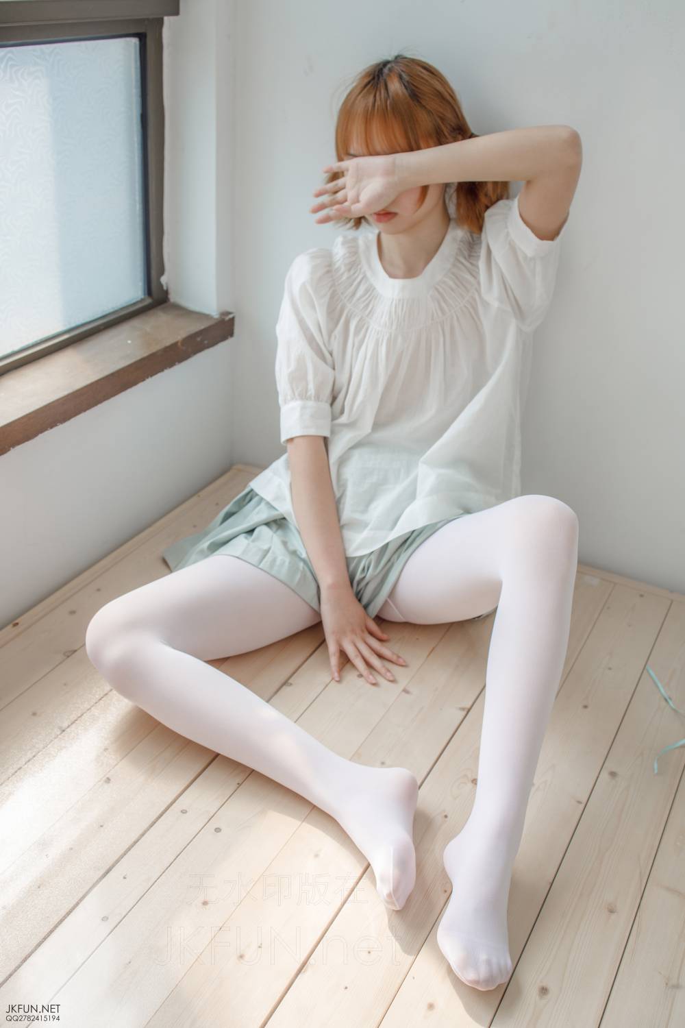 森萝财团写真 JKFUN-009 50D白丝按摩仪插图1