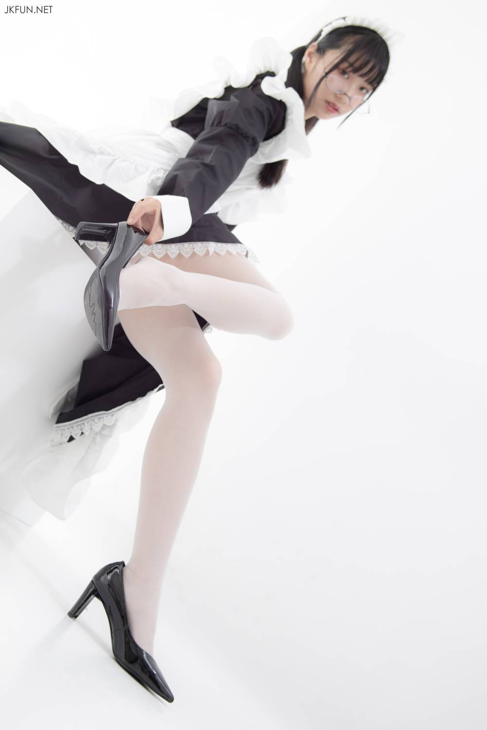 森萝财团写真 JKFUN-017 15D超薄白丝 小梓插图1