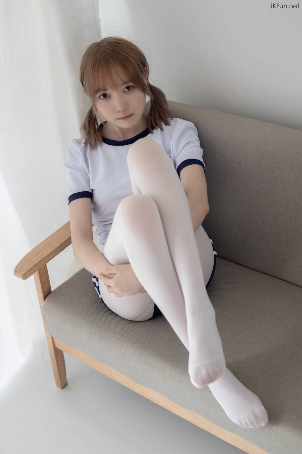 森萝财团写真 JKFUN-019 80D白丝 外景体操服 Aika插图