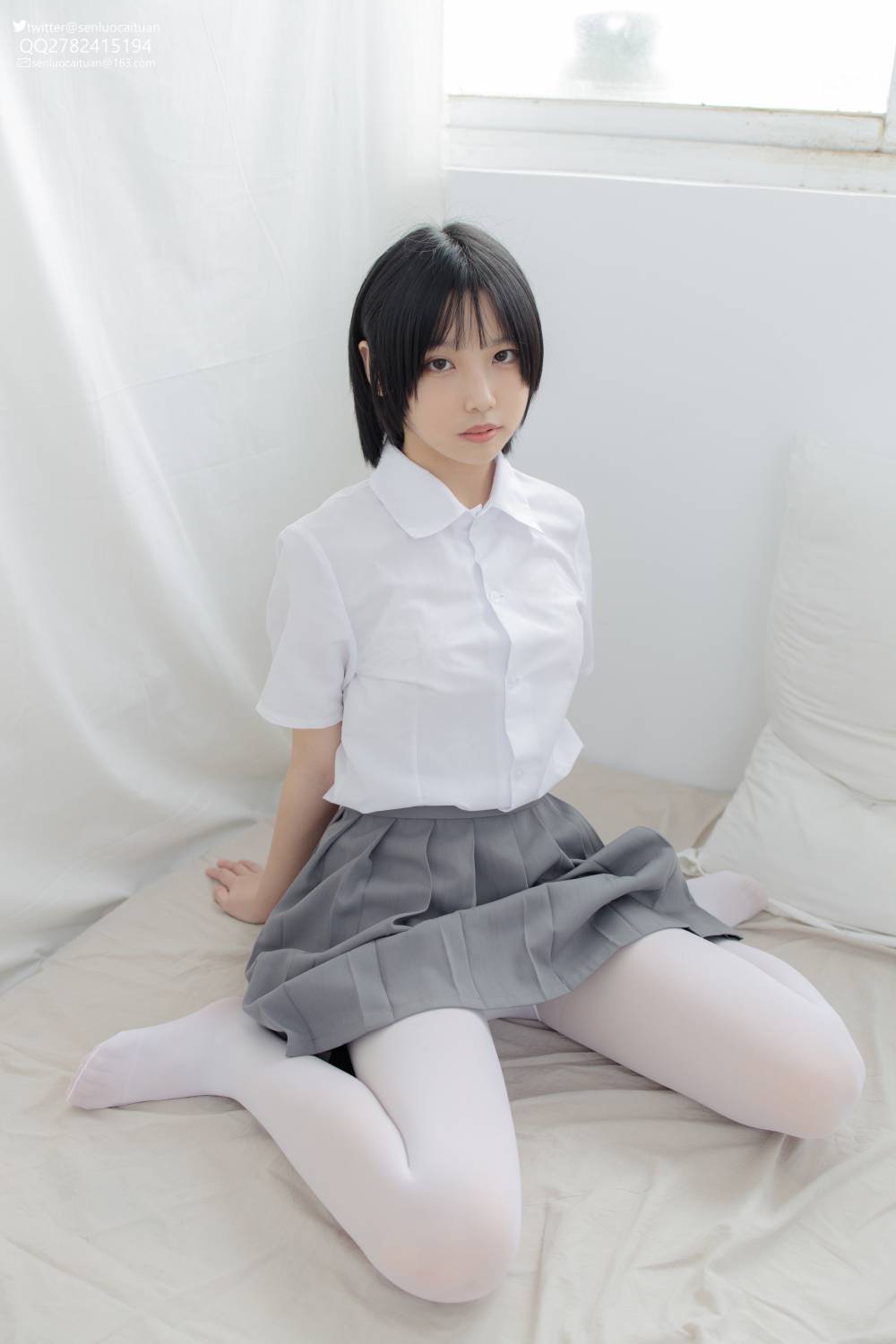 森萝财团写真 JKFUN-GG-03 希晨《JK制服》插图
