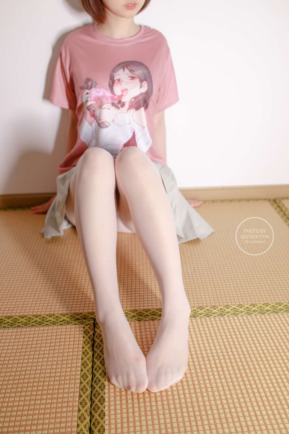 森萝财团写真 無料004 凉席上的白丝美少女插图
