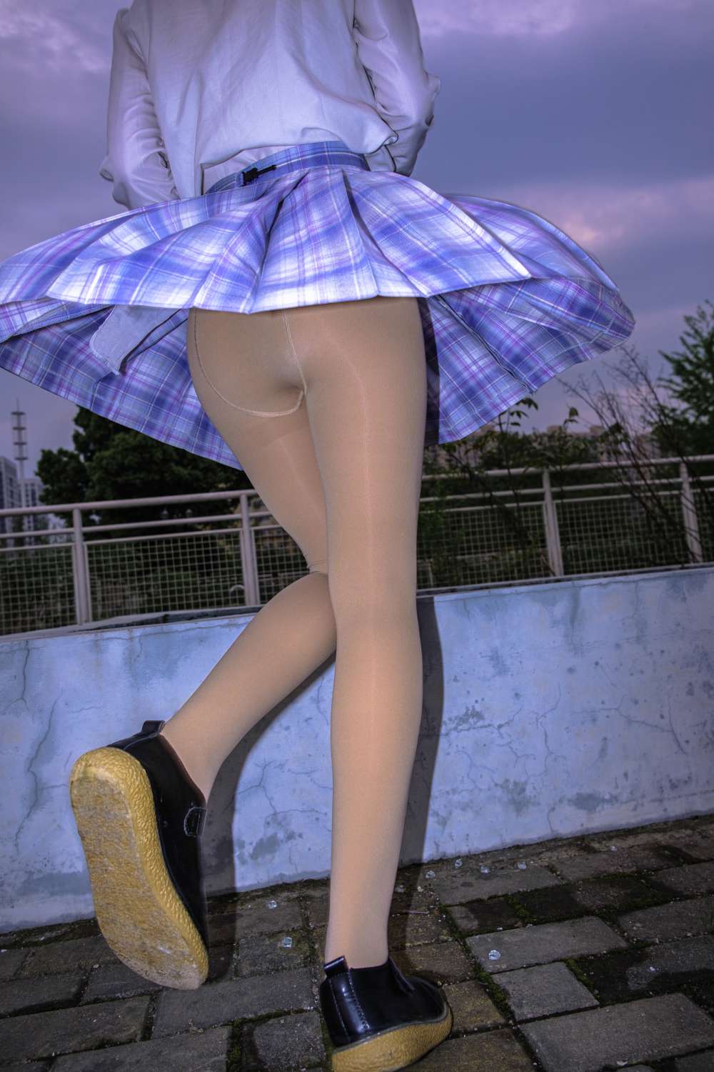 森萝财团写真 月下001 小夜 肉丝 300D 真空插图1