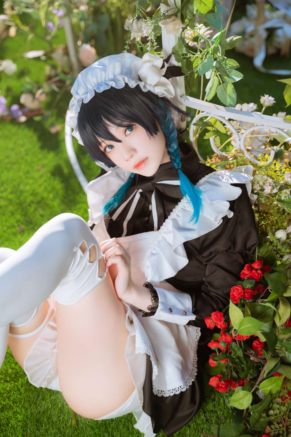 桜桃喵 NO.139 温迪女仆+花絮 [26P1V-1.11GB]插图1
