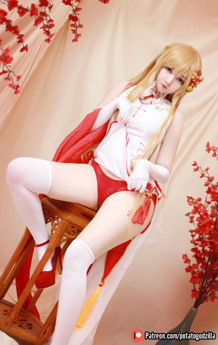 越南 Potato Godzilla NO.073 Asuna Yuuki Qipao [53P-469MB]插图