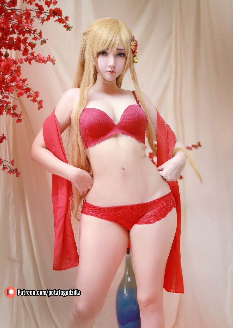 越南 Potato Godzilla NO.073 Asuna Yuuki Qipao [53P-469MB]插图1