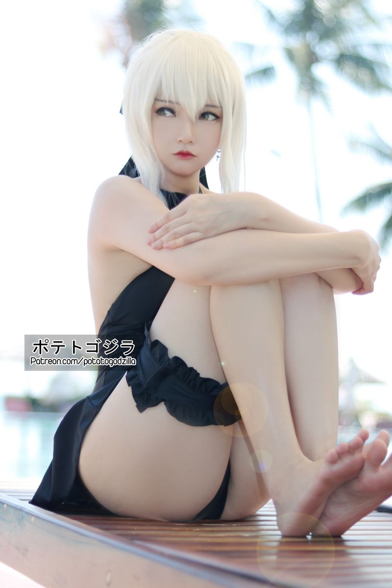 越南 Potato Godzilla NO.79 Saber Alter Swimsuit [18P-109MB]插图1