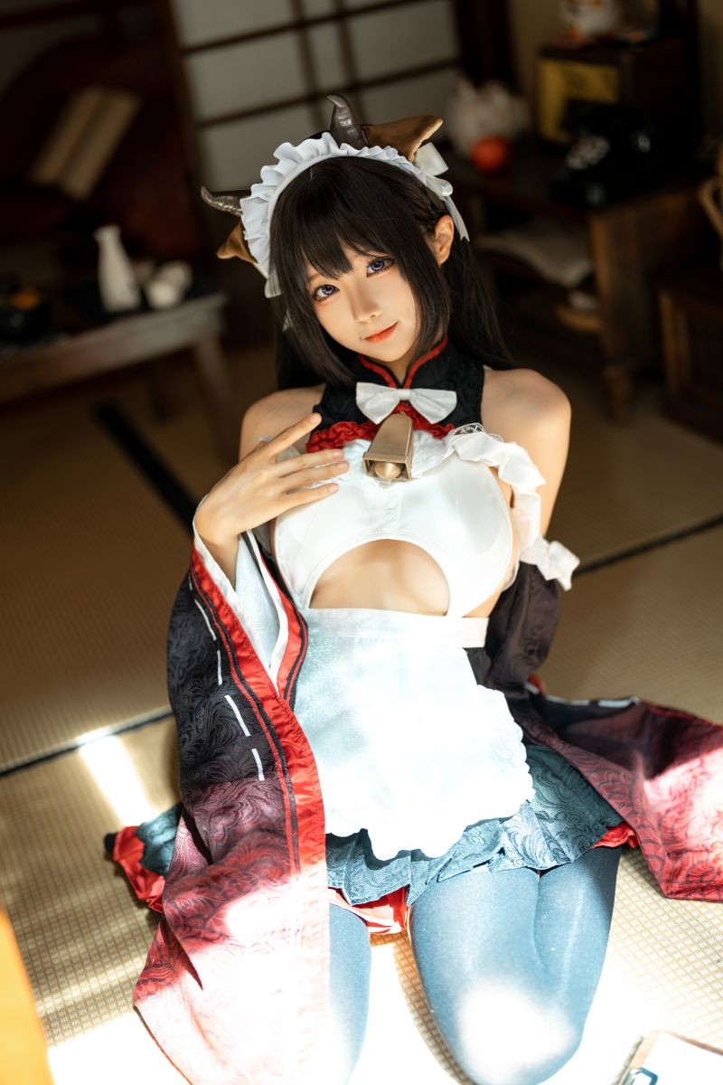 蠢沫沫 NO.225 牛牛女仆 [15P-144MB]插图1