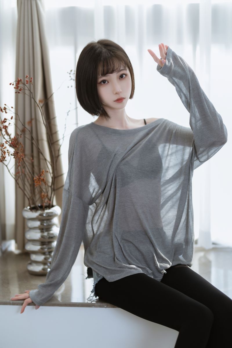 许岚LAN NO.27 半透毛衣 [40P-568M]插图