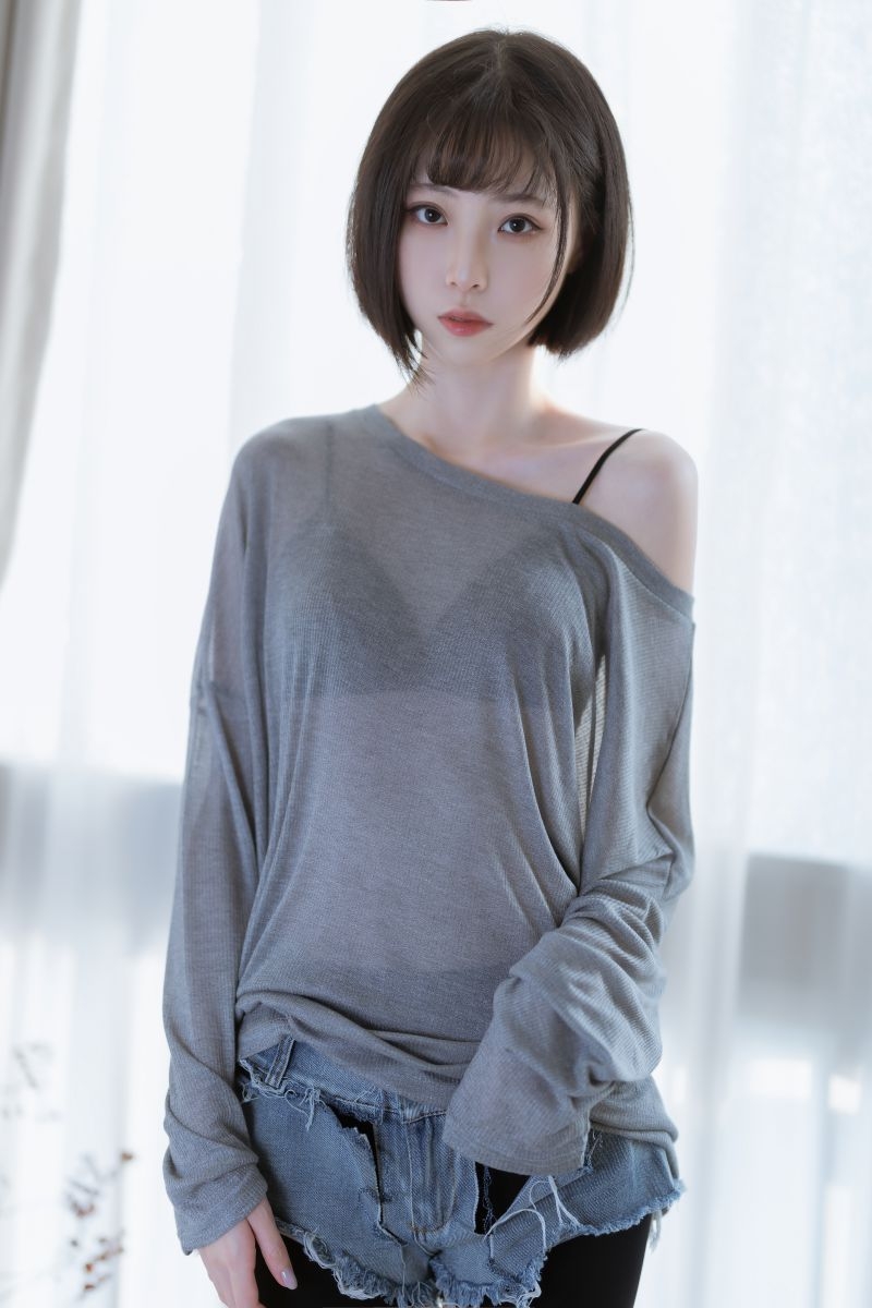 许岚LAN NO.27 半透毛衣 [40P-568M]插图1