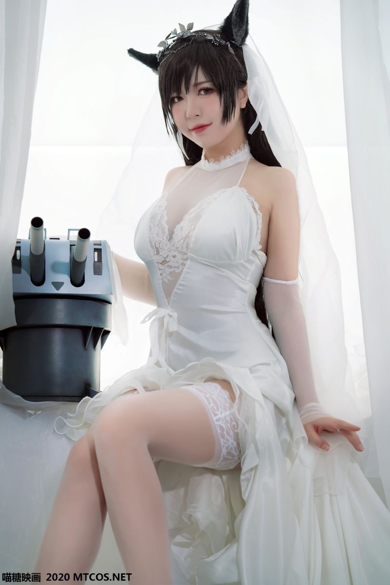 [喵糖映画] VOL.115 半半子婚纱爱宕 30P插图1