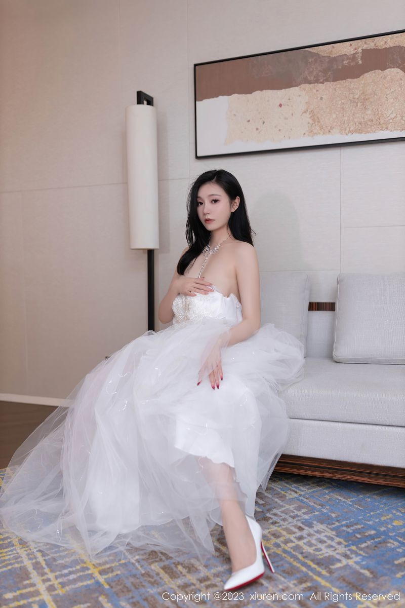 <font color=#FF00FF>[XIUREN秀人网] 2023.08.08 NO.7201 安然anran 性感白色婚纱服饰  </font>插图