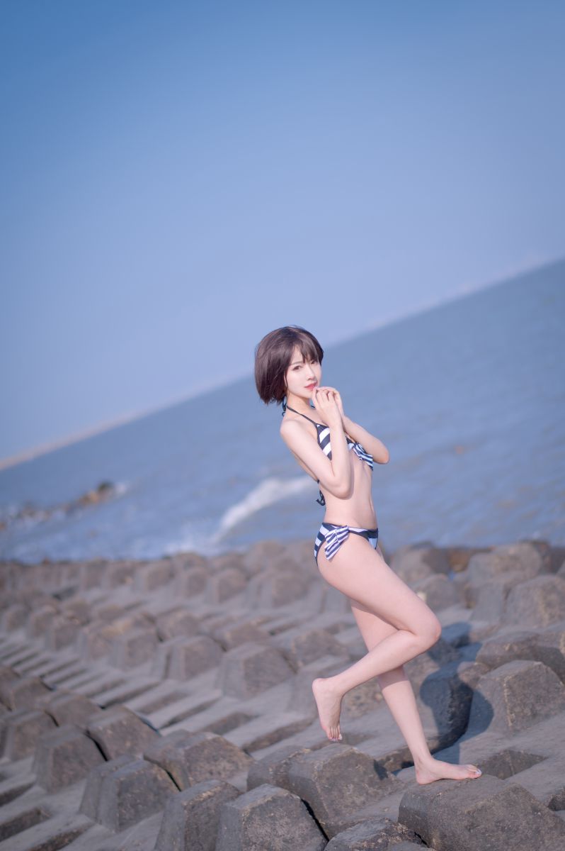 Shika小鹿鹿 NO.100 加藤惠 – 泳装[17P-114M]插图1