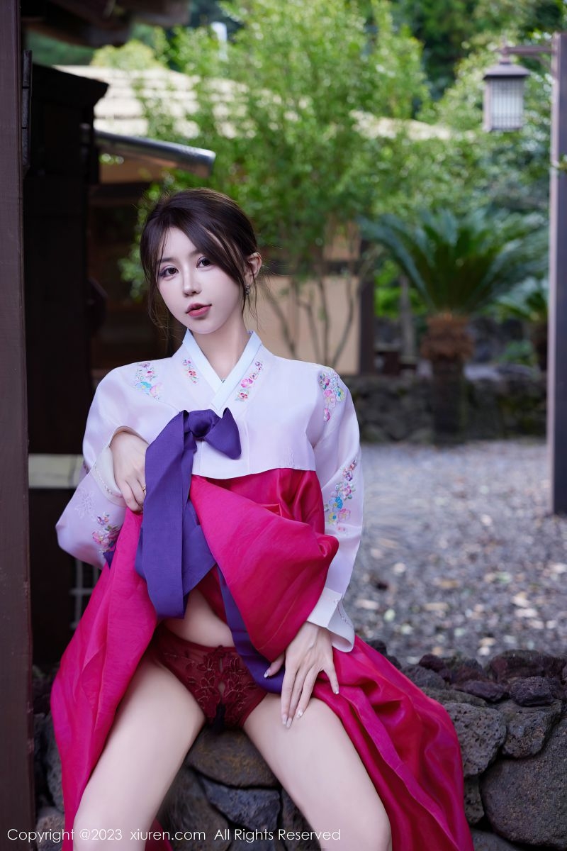 [XIUREN秀人网] 2023.10.18 NO.7522 tina_甜仔 性感红色大长今服饰插图