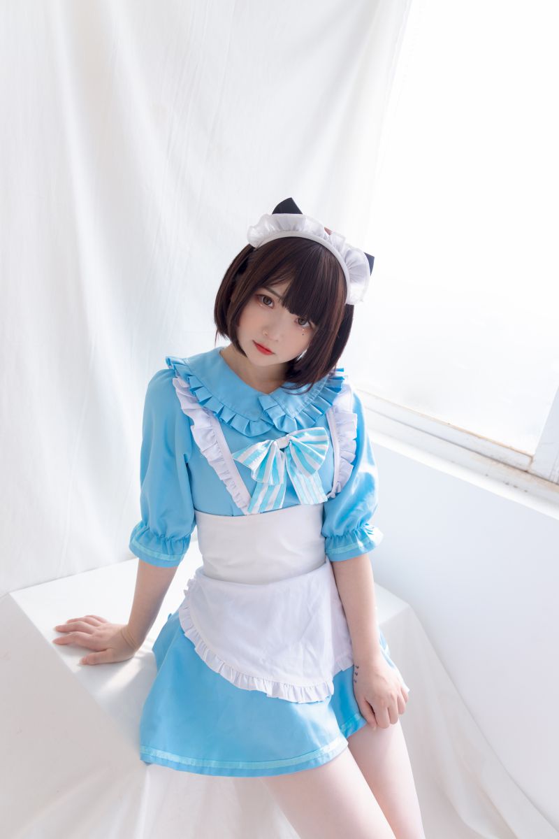 少女秩序 EXVOL.08 蓝白白仆插图1