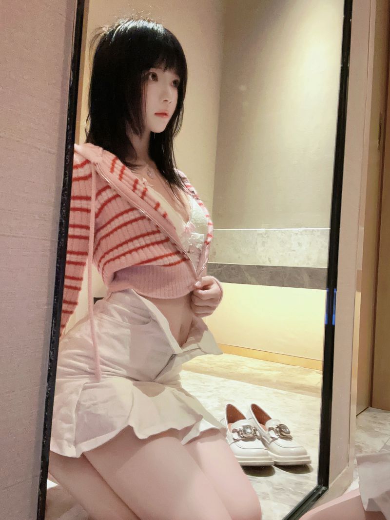 桜桃喵 NO.163 条纹毛衣 [22P-98M]插图1