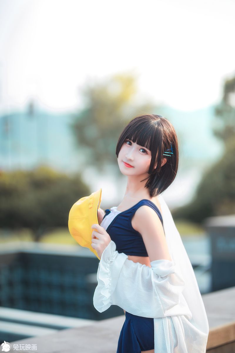 兔玩映画 夏日泳装 Vol.041 小黄帽 [40P-413MB]插图1