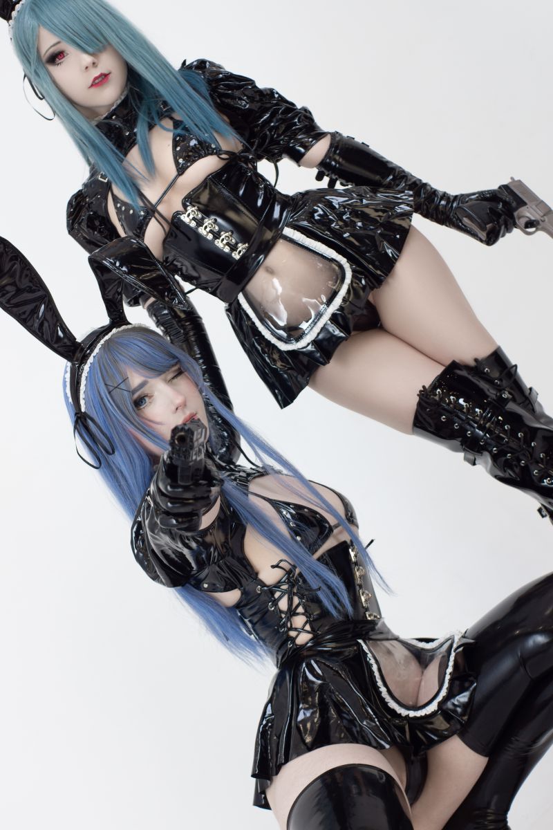 010 Candy Ball Latex Bunny Twins [57P10V713MB]插图1
