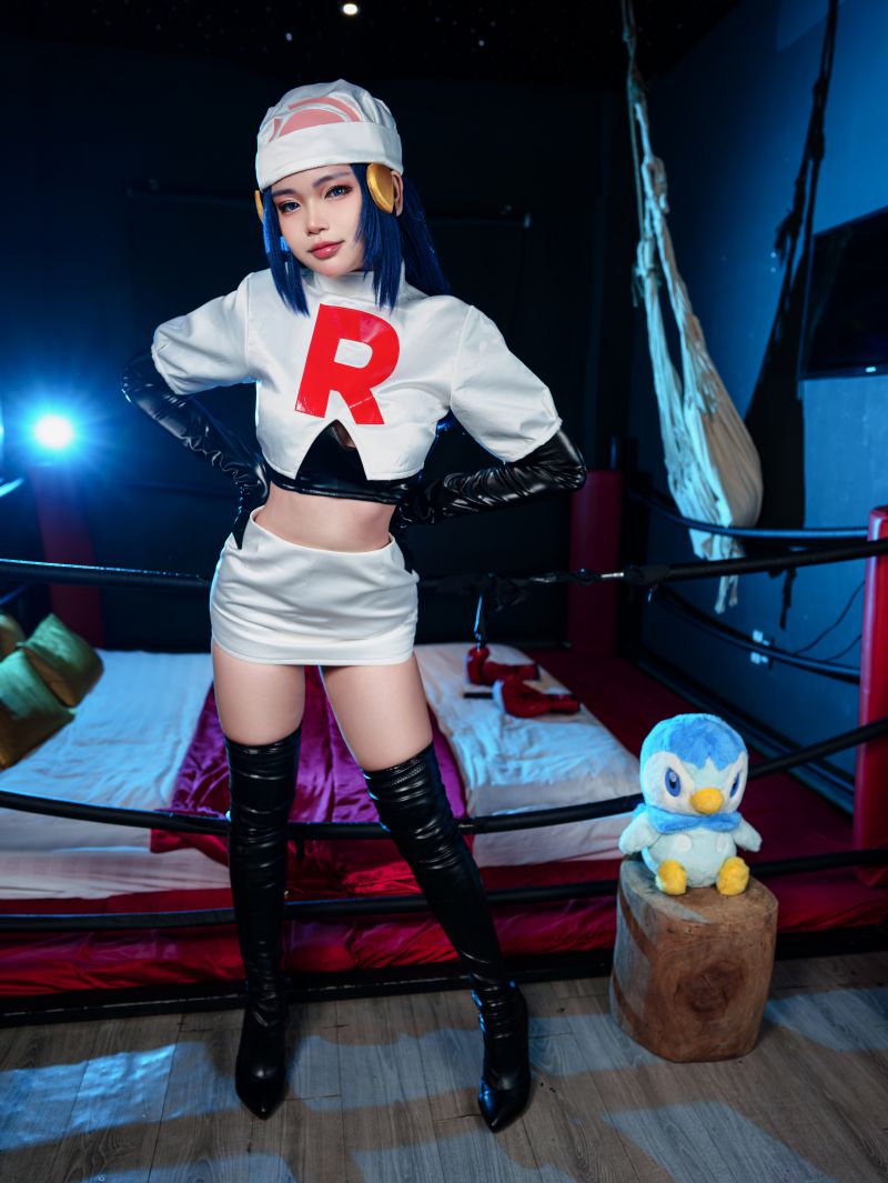 ZinieQ – NO.018 Dawn Pokemon in Team Rocket costume[42P-20V-516.9M]插图