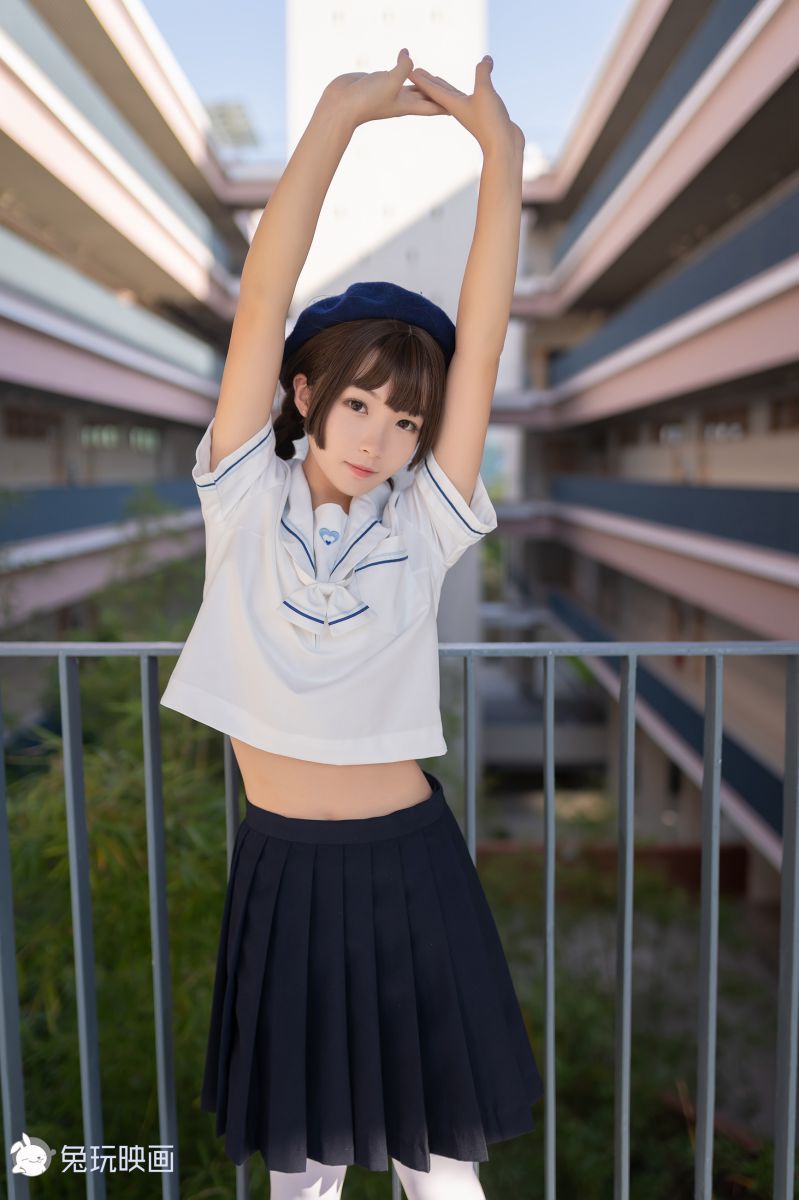 兔玩映画 B75.006 楼梯上的白丝少女 [45P-67MB]插图1