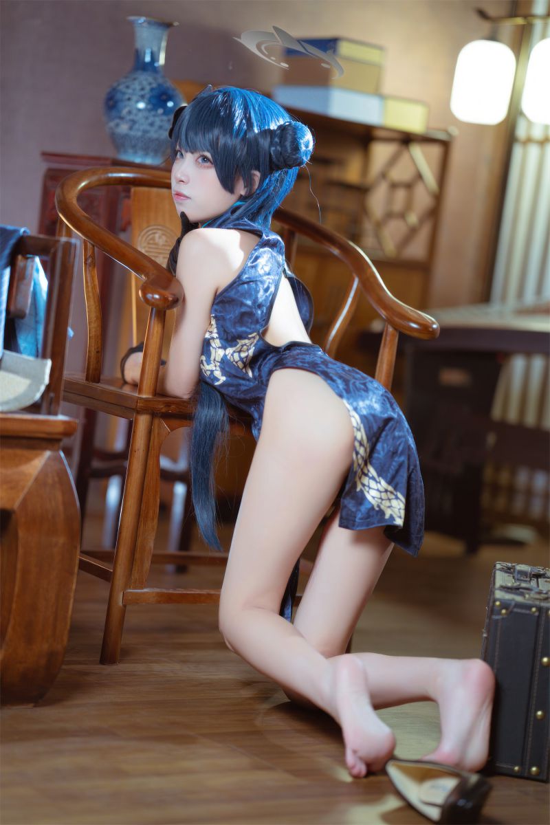 是三不是世w – NO.031 碧蓝档案 妃咲旗袍[42P-269.3M]插图