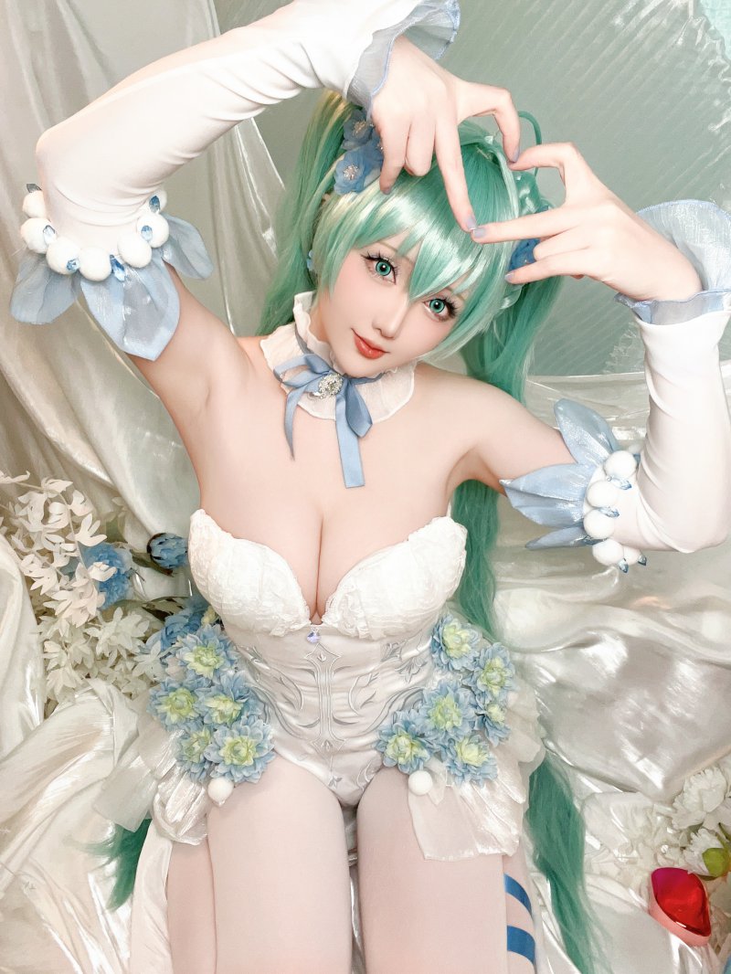 星之迟迟 – NO.218 24年02月计划A 初音未来-粉蝶花精灵[54P-1V-1.04G]插图1