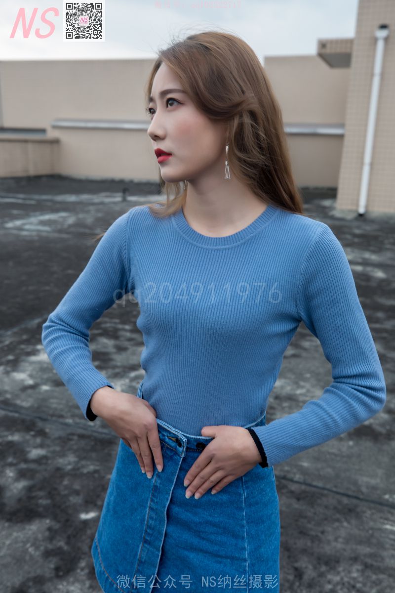 纳丝摄影 NO.159 舒怡 天台丝袜 [101P1V+1.64G]插图1