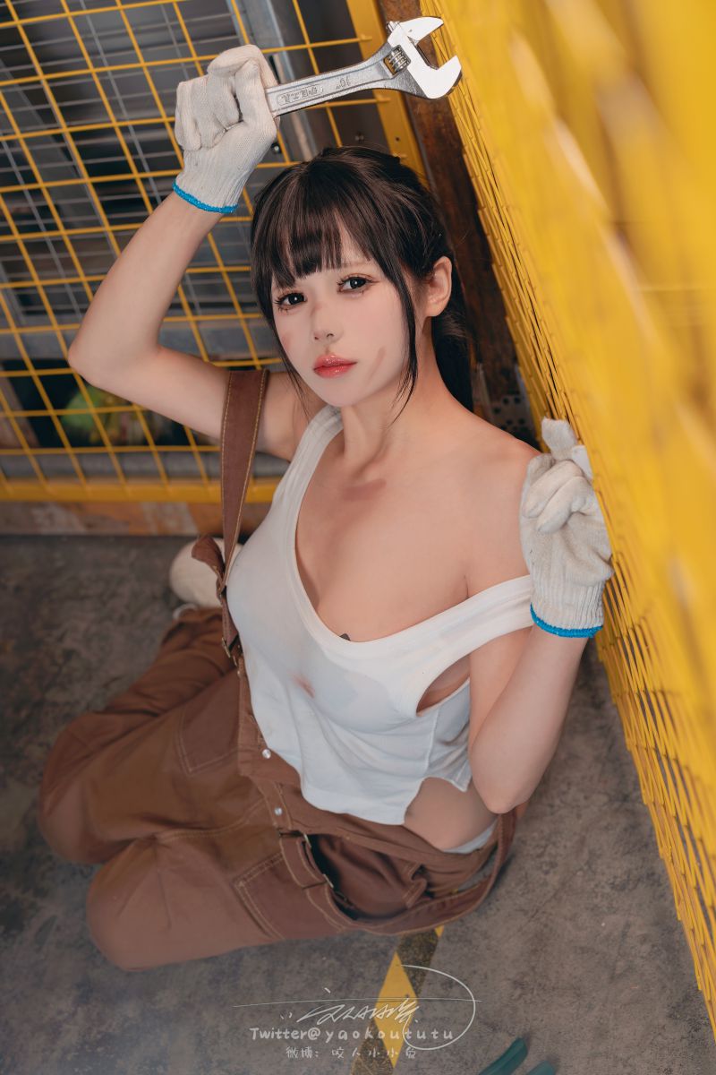 咬一口兔娘(黏黏团子兔) – NO.125 24.1月 机车修理工 Shake it[71P-1V-805.3M]插图