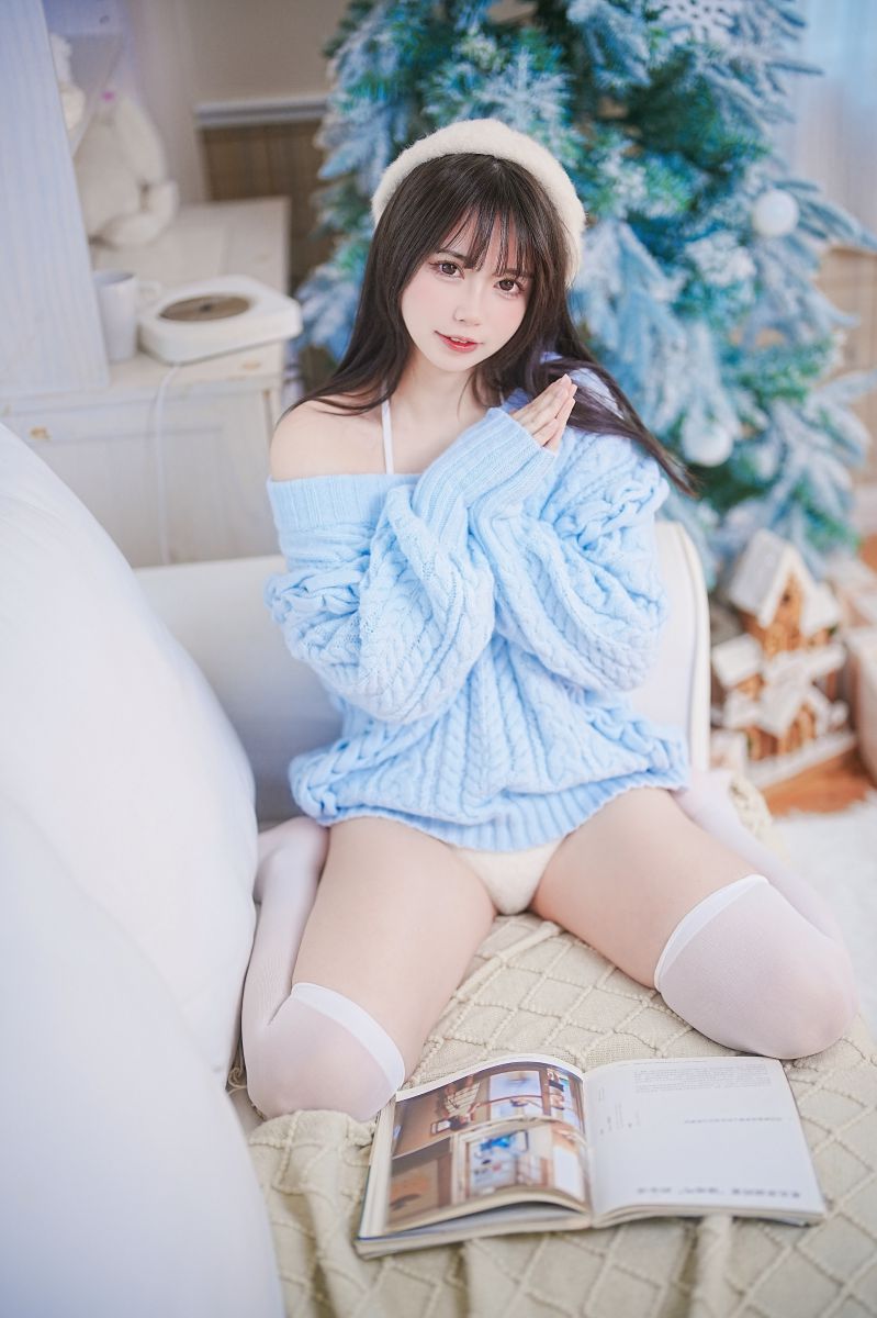 Tina很妖孽呀 – NO.029 蓝色秋冬毛衣[27P-168M]插图1